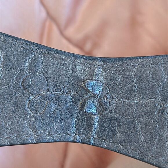 Jessica Simpson Boho Western Brown Belt with Silver Buckle & Silver Conchos - Picture 7 of 10